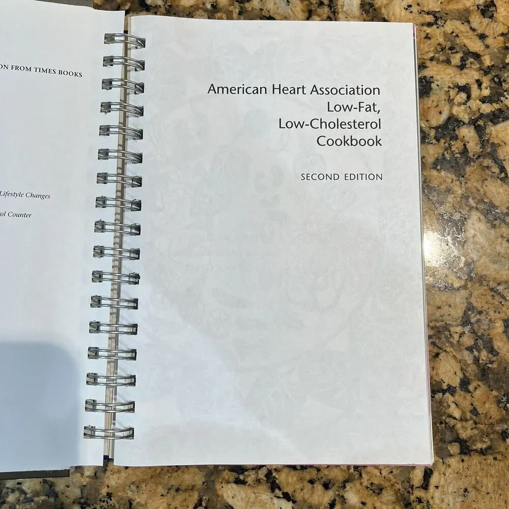 The American Heart Association Low Fat Low Cholesterol Cookbook Hardcover Spiral
